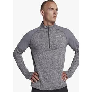 Nike Men's Dri-Fit Element Half Zip Running Top Gray Size XL